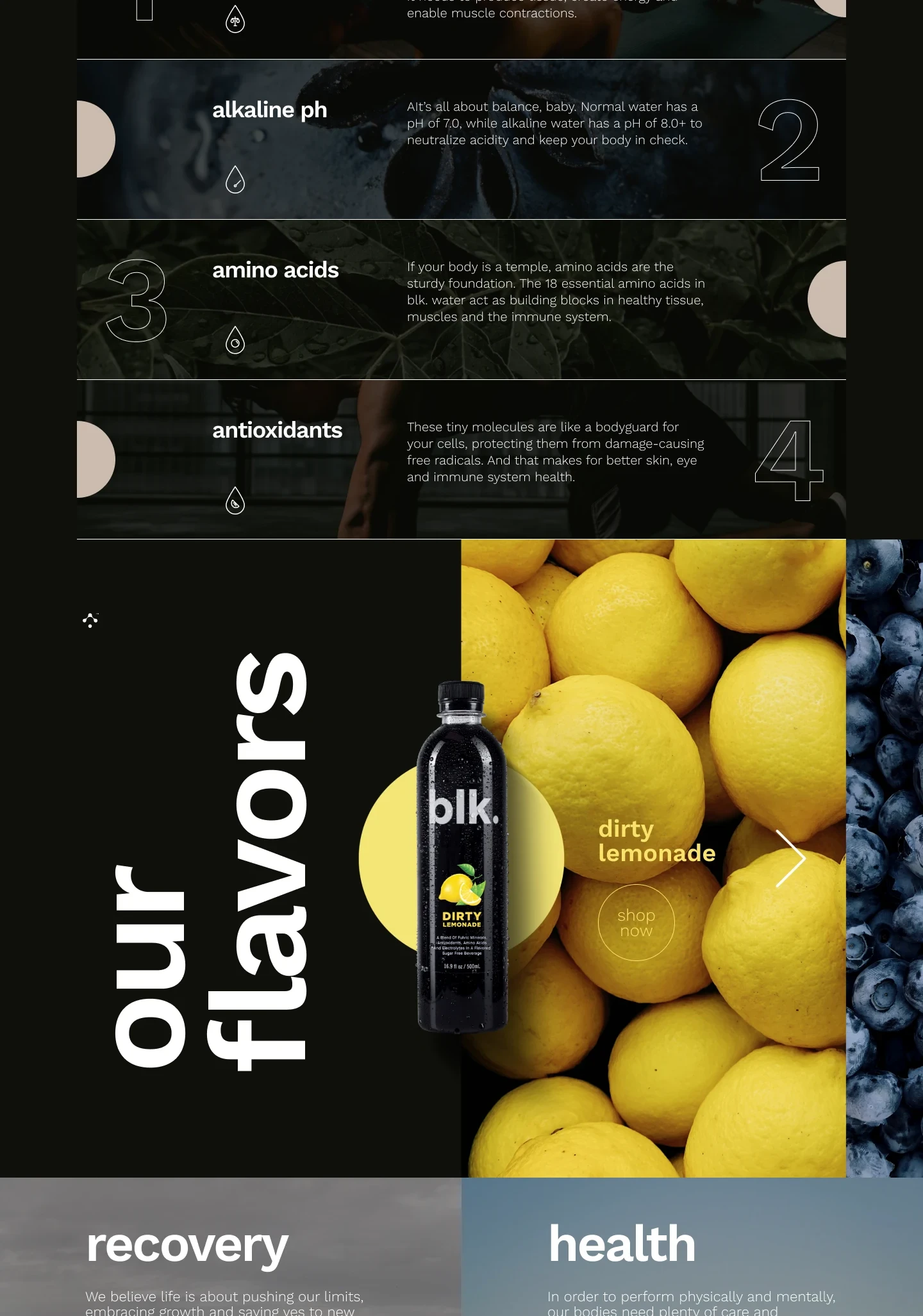 Benefits and flavour discovery