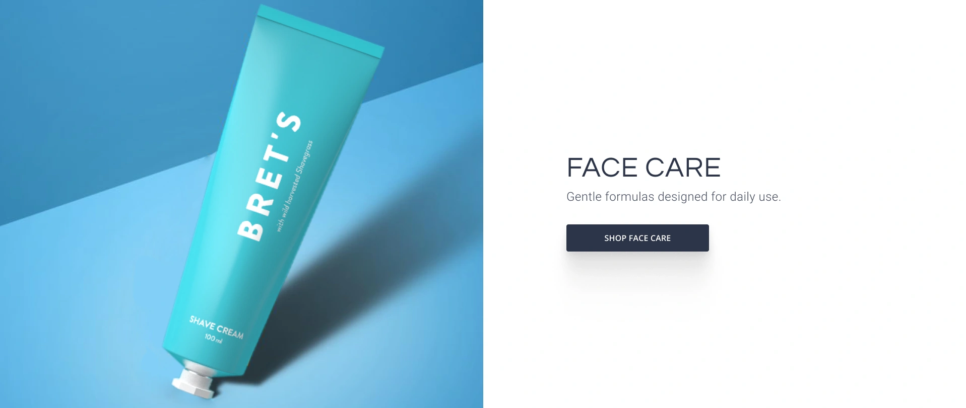 Face care — a distinct product category within the same shopping hierarchy