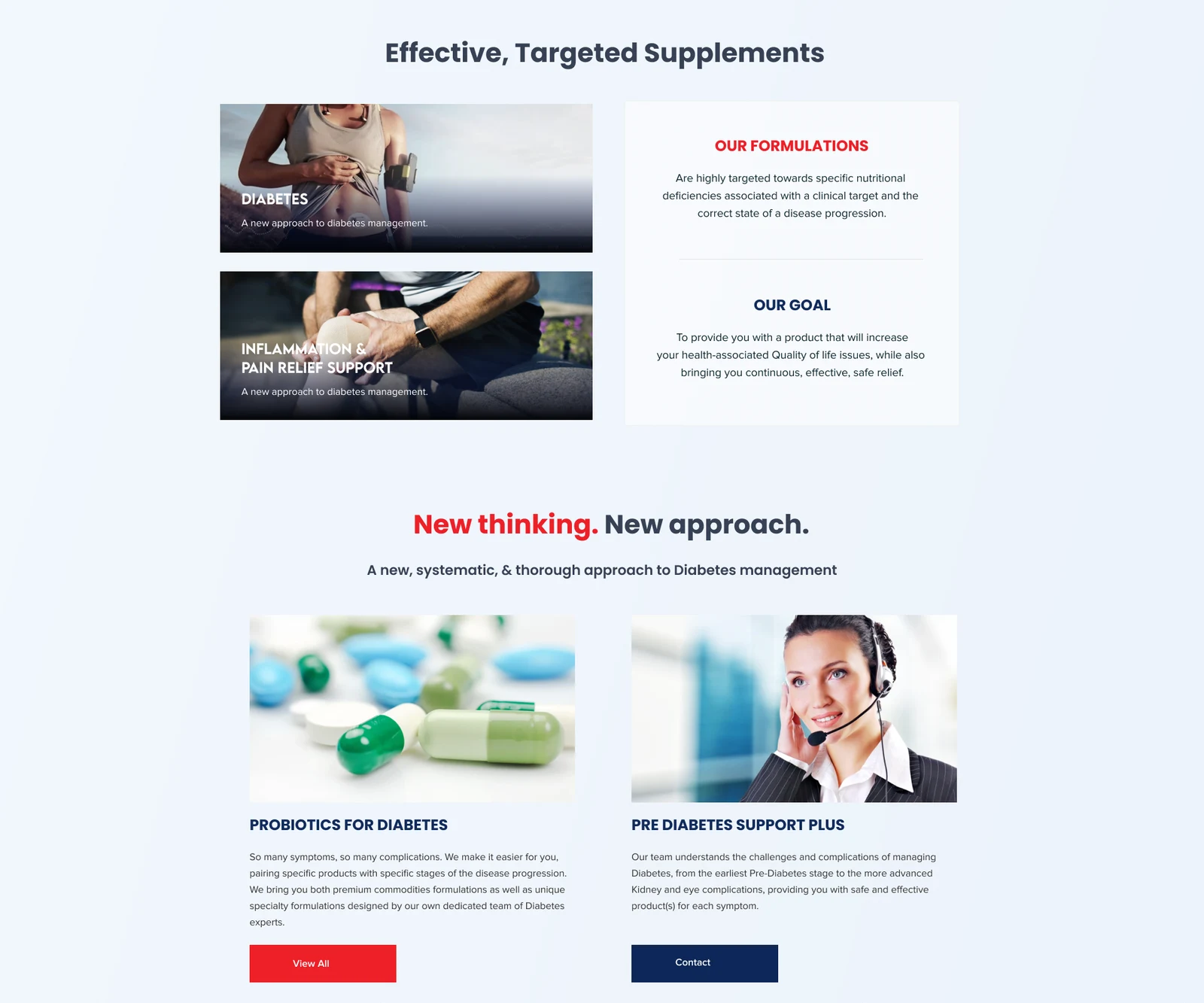 Homepage — categories and product discovery