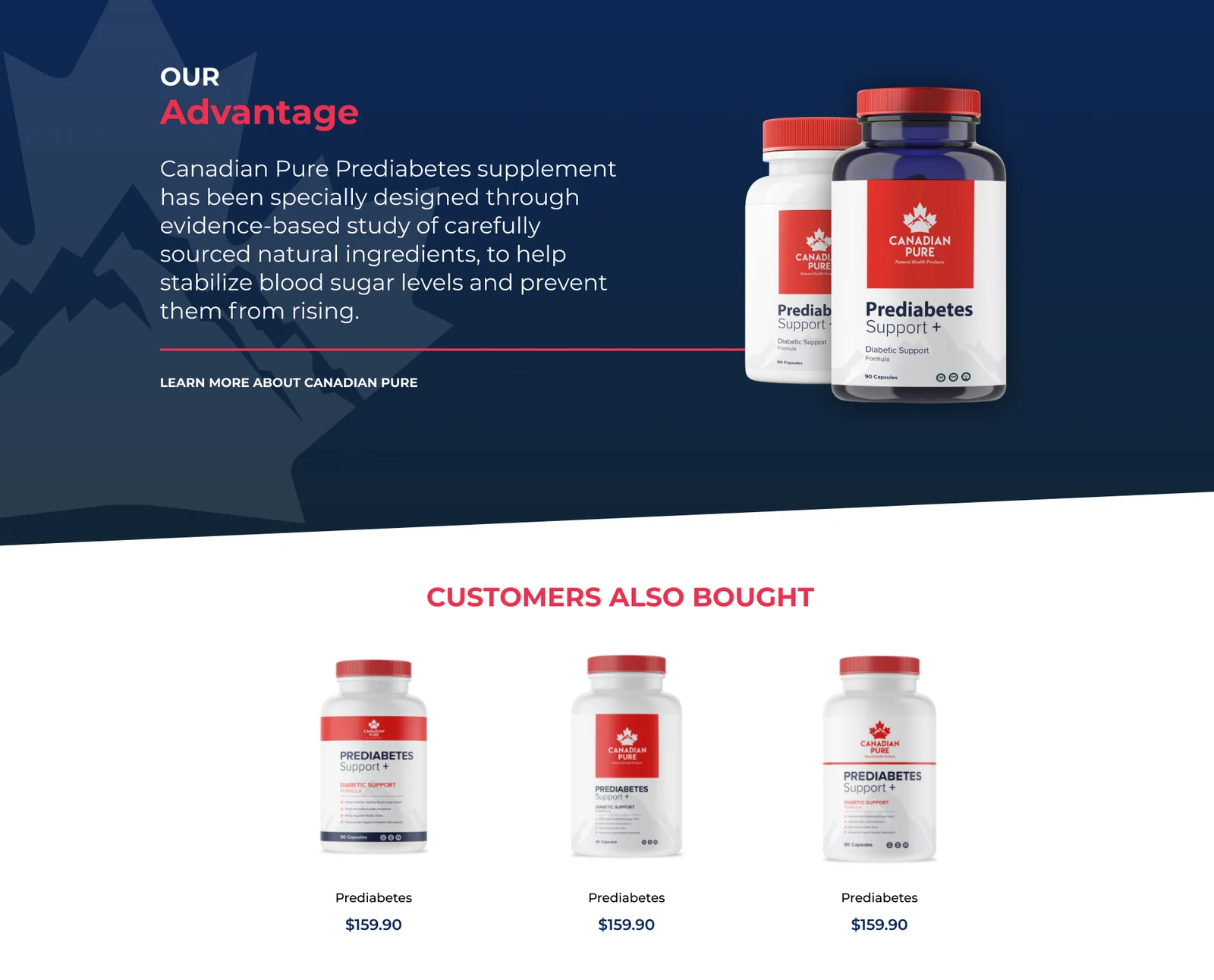 Product range and related-product cards