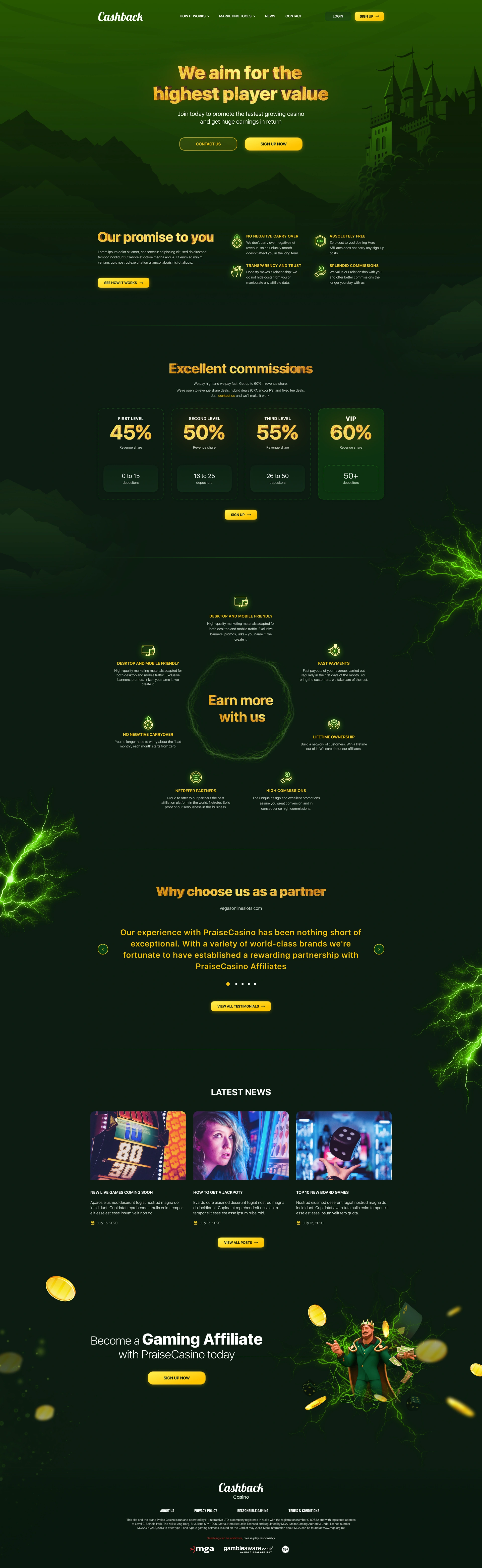 The complete affiliate programme homepage