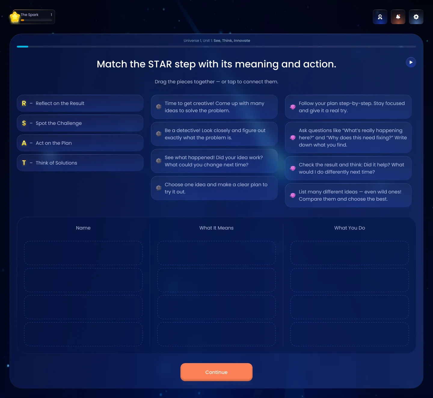 Mix & Match activity