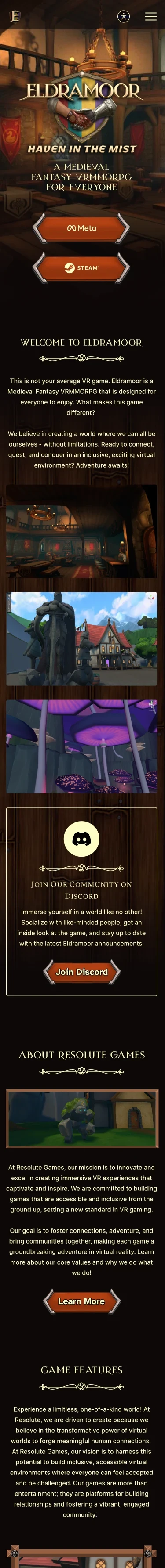 Mobile — welcome and studio story