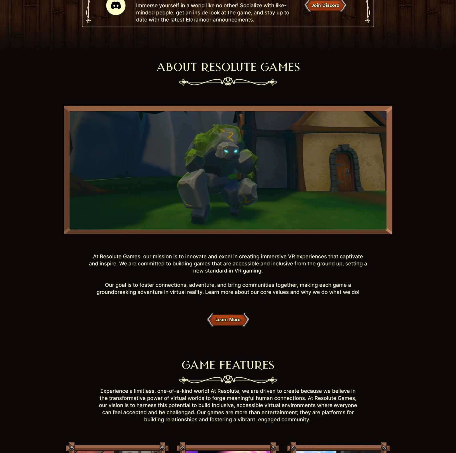 Studio introduction and game features