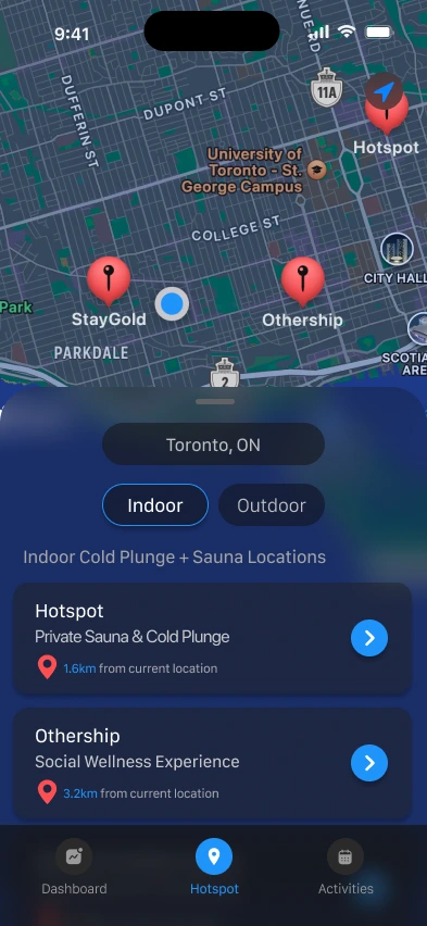 Discover nearby locations