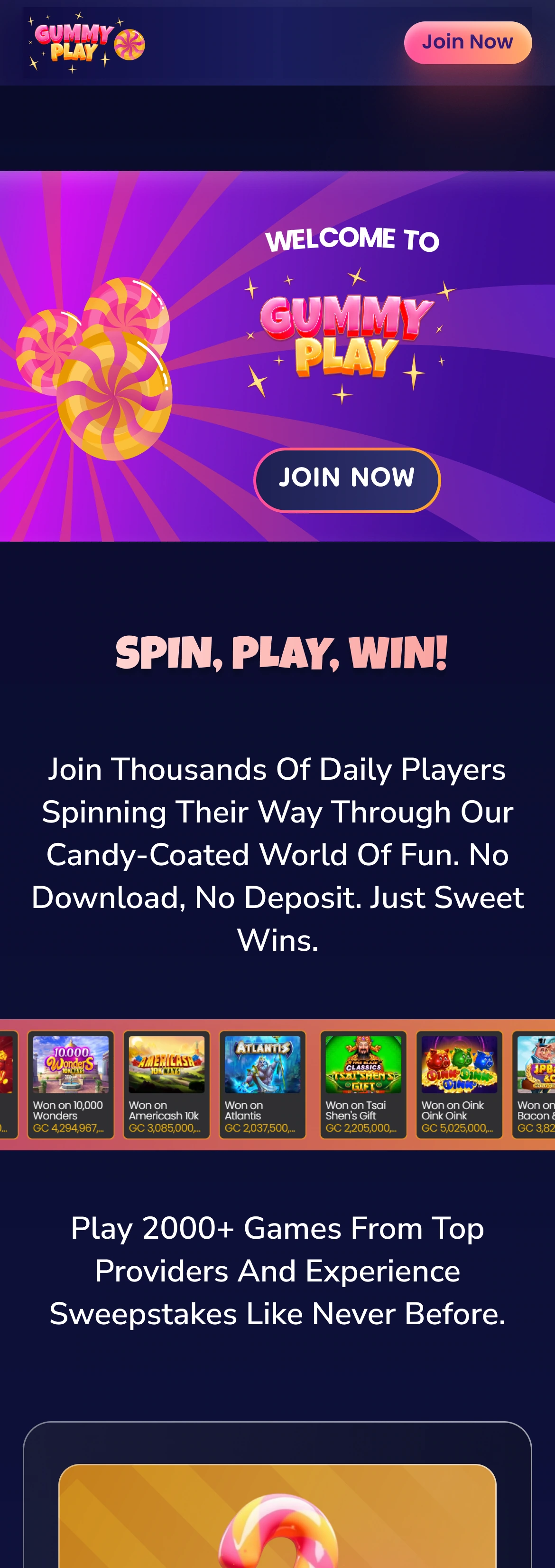 Mobile — opening hero and introduction