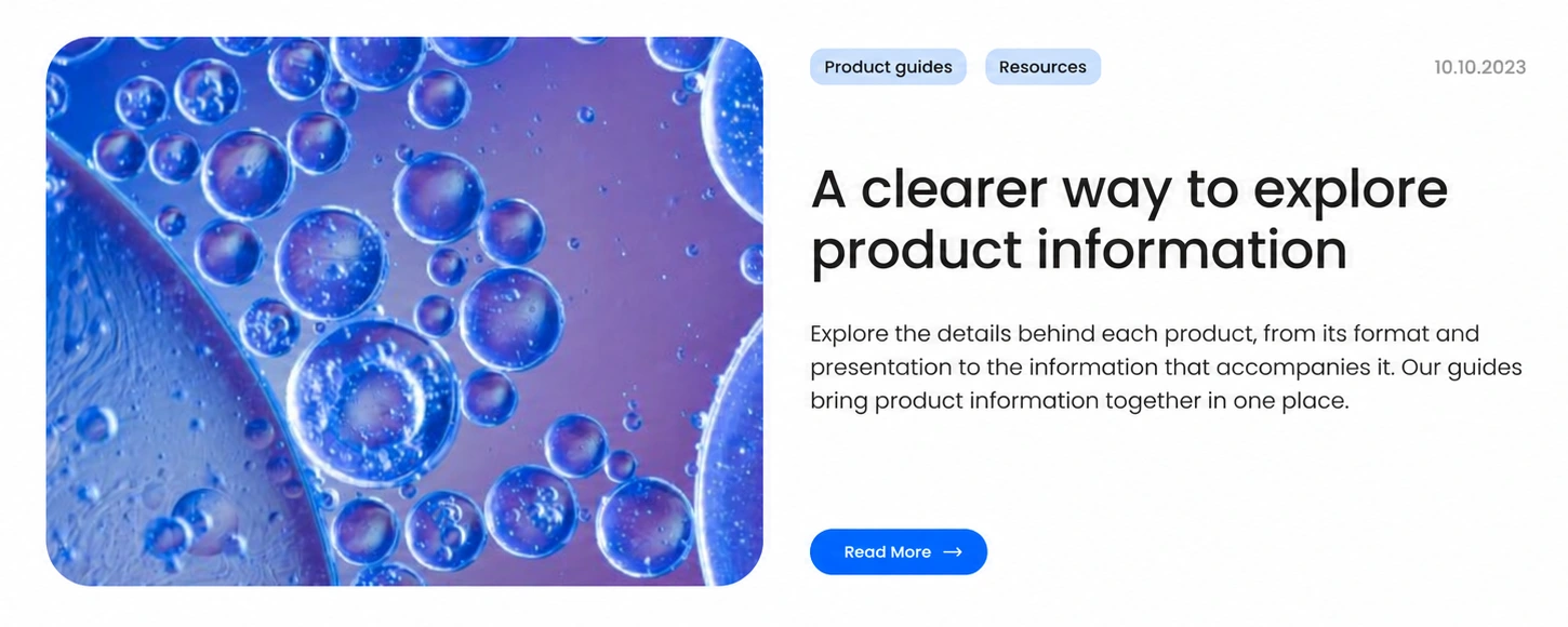 Resources — macro imagery, topic labels and a featured article