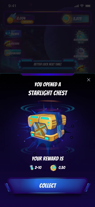 Chest reward and collection state