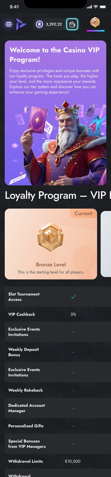 Mobile loyalty — illustrated introduction and tier comparison
