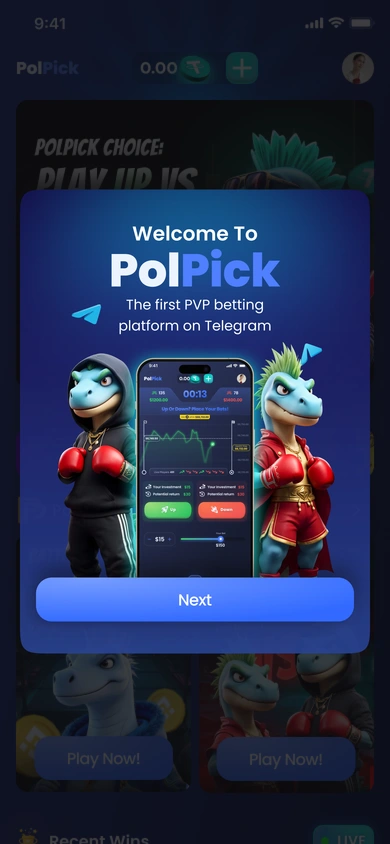 Welcome — characters, product preview and first step